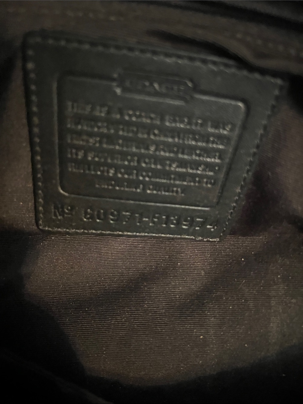 Coach Black Signature Logo Tote - Picture 11 of 12